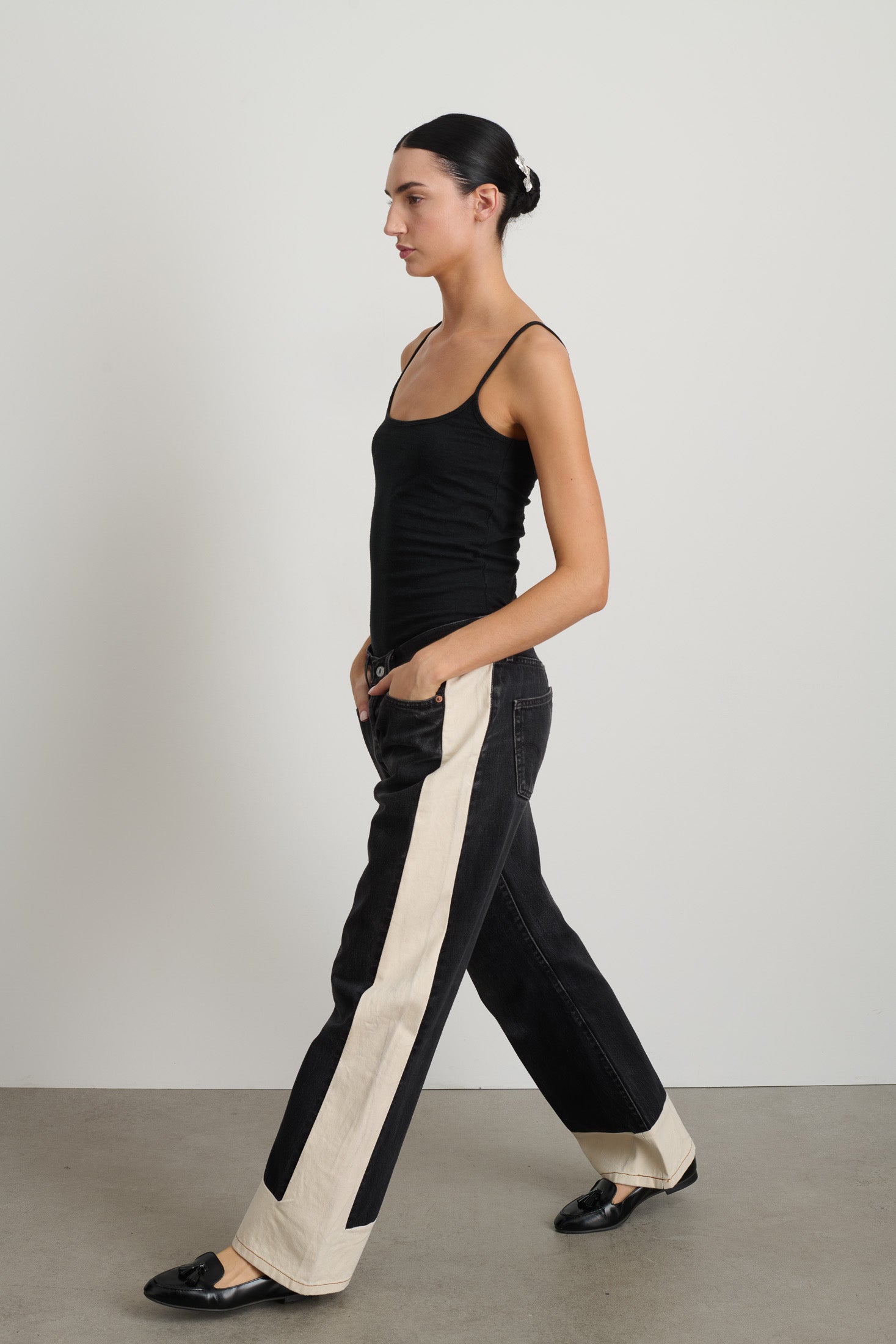 Reworked Slouch Vintage Black / Natural