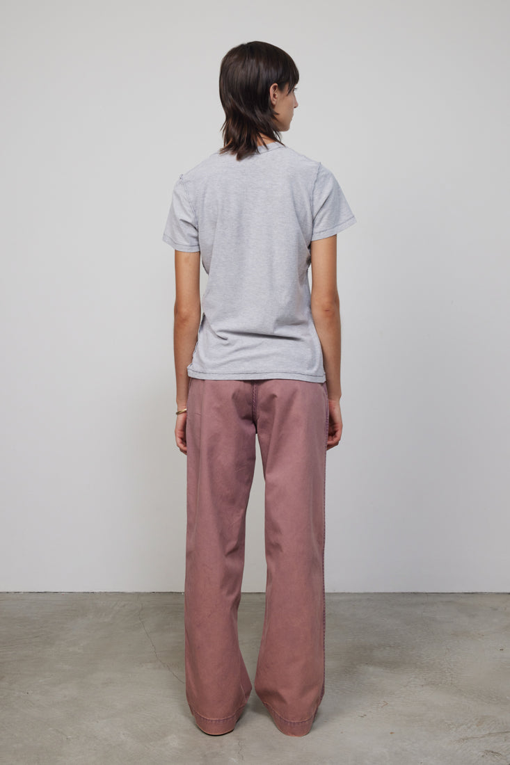 B SIDES Vintage Grey Heather Graphic Tee