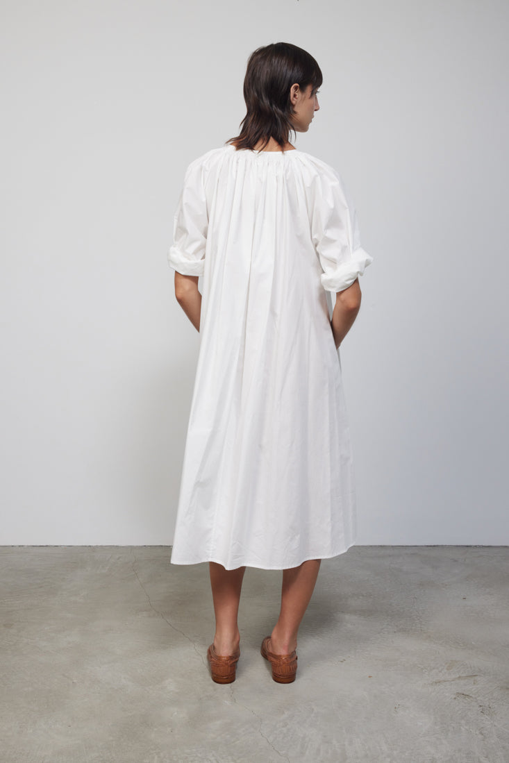 Marey Dress Tile White