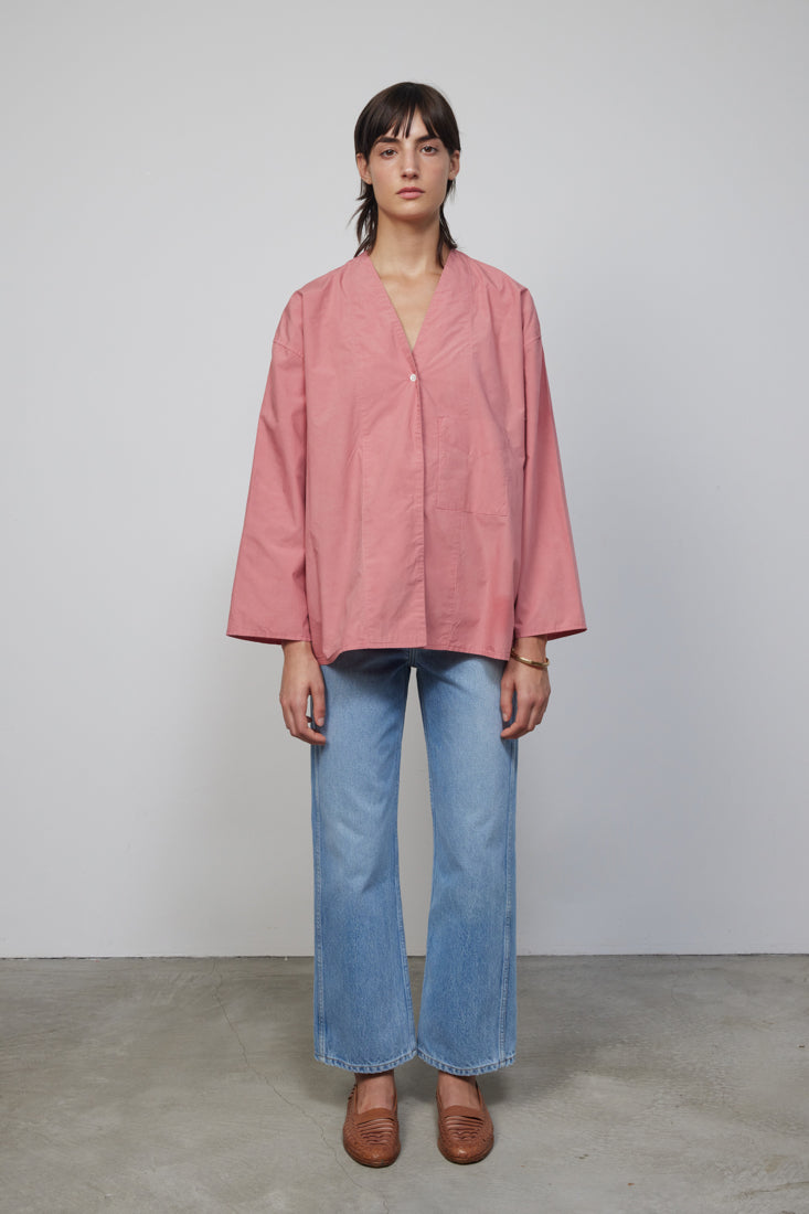 Elda Shirt Zinnia Botanical Overdye