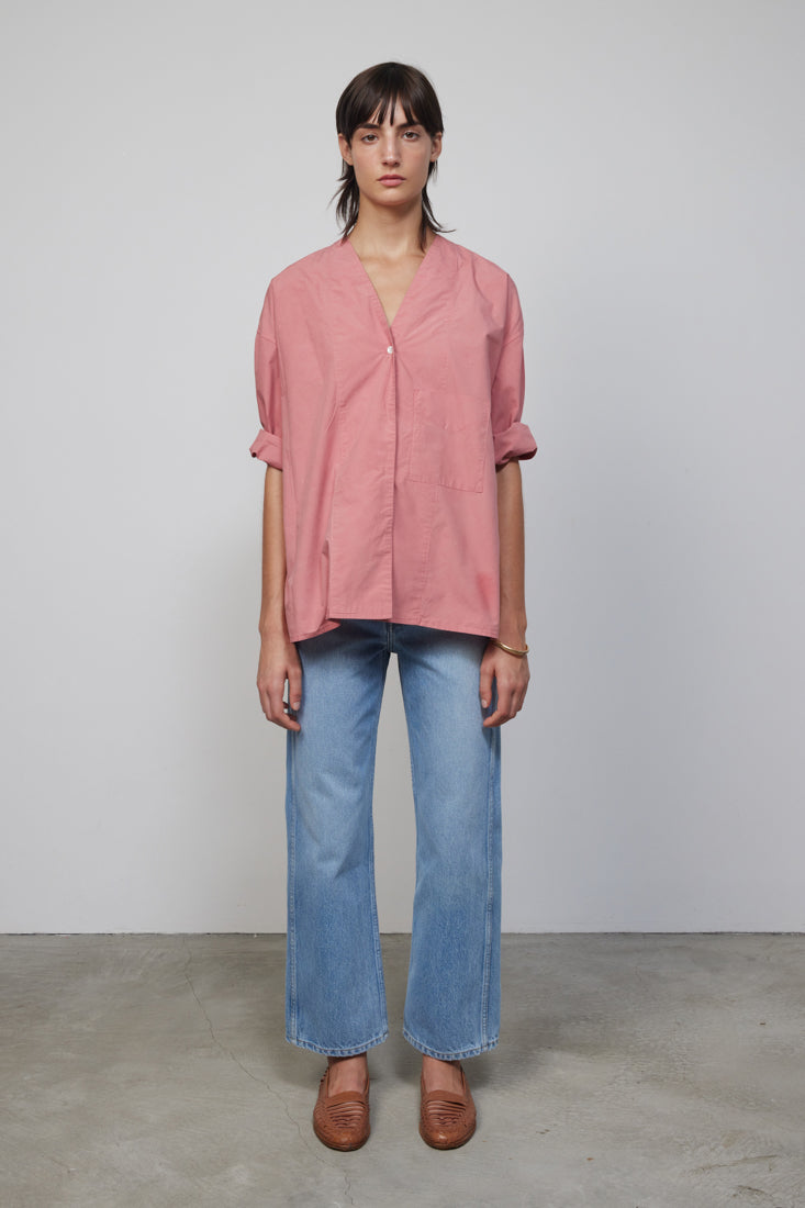 Elda Shirt Zinnia Botanical Overdye