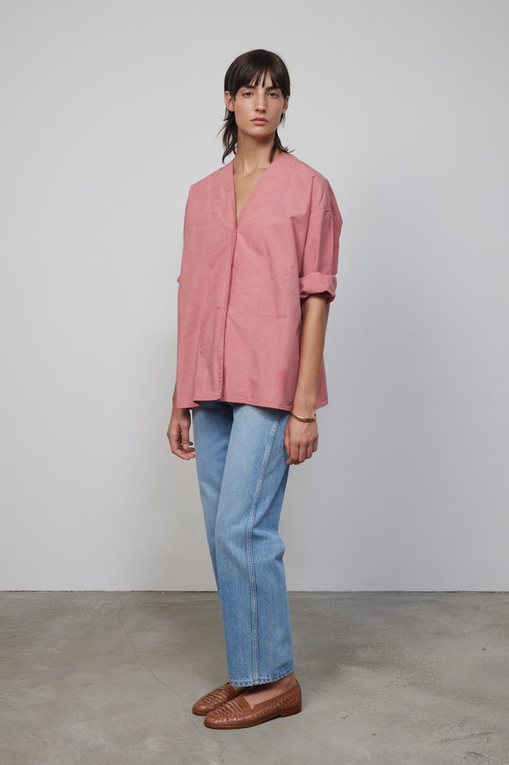 Elda Shirt Zinnia Botanical Overdye