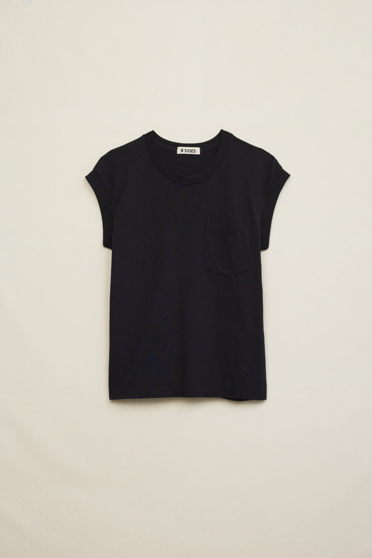 B Sides Pocket Tank Stil Black