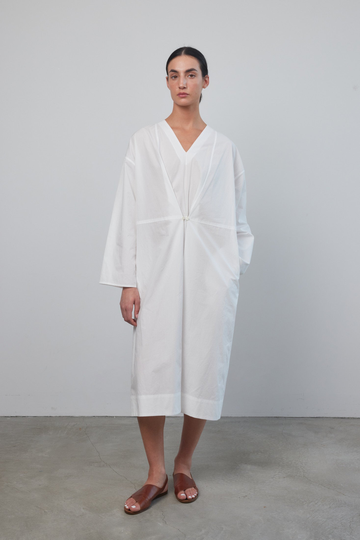 Elda Dress White Poplin