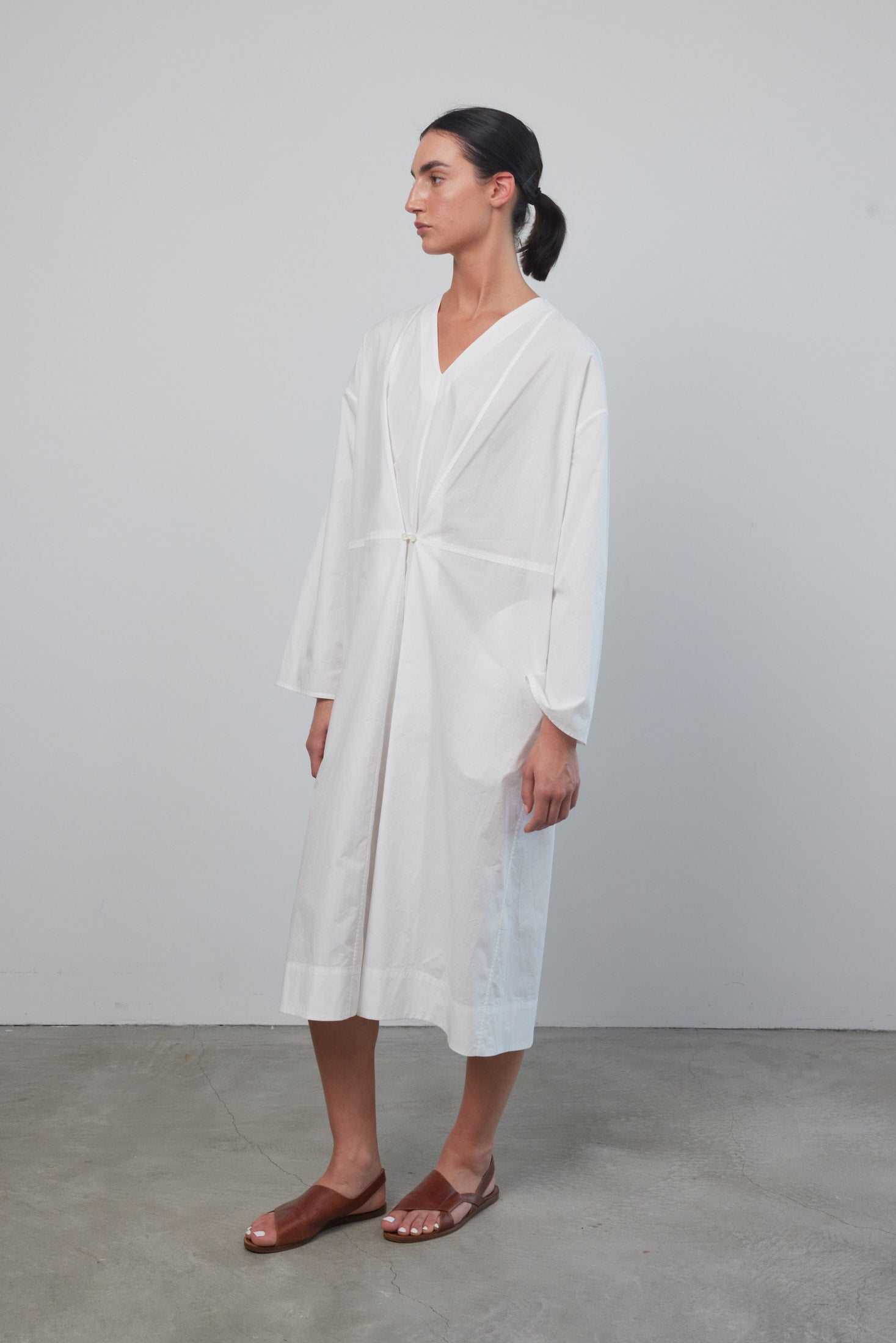 Elda Dress White Poplin