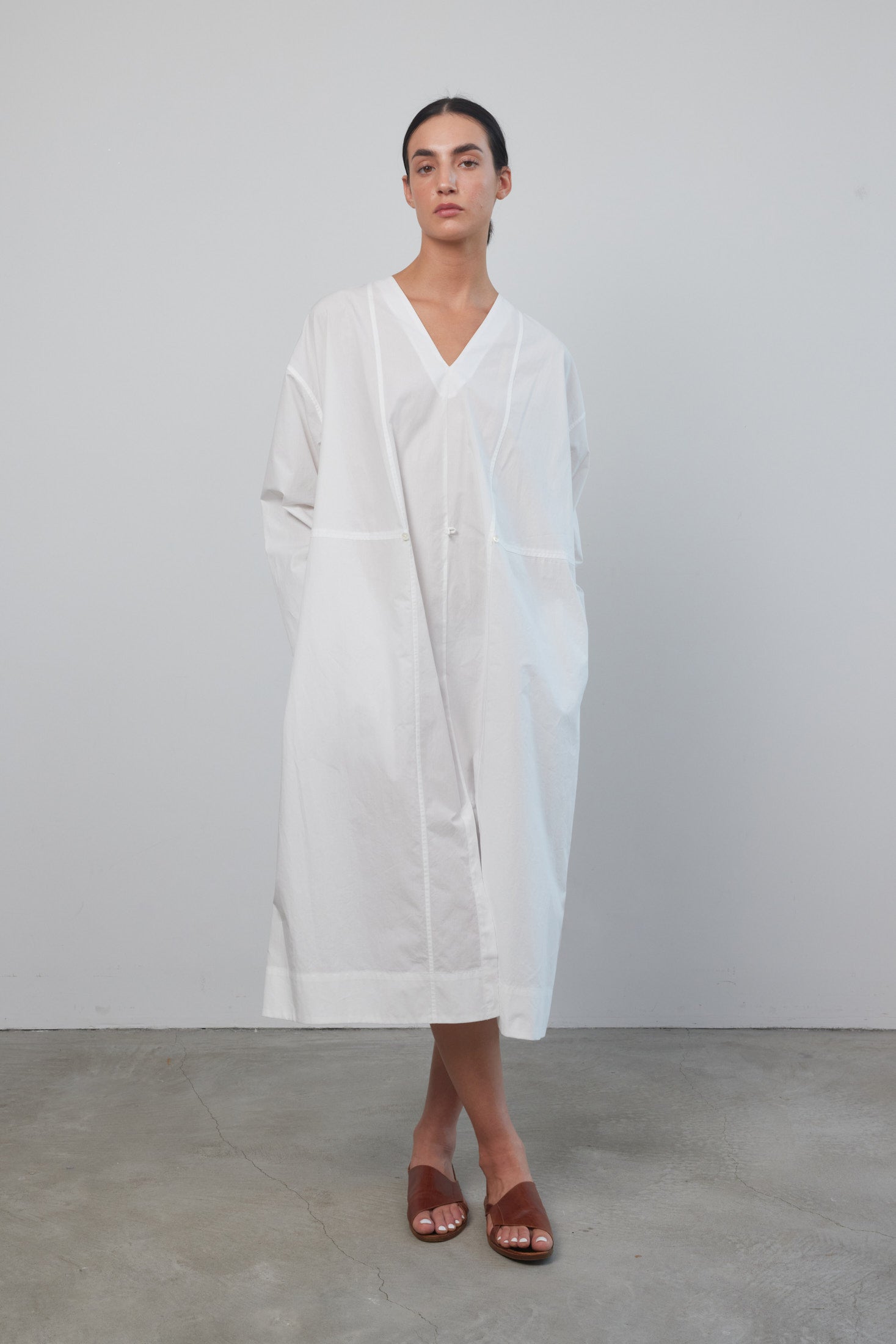 Elda Dress White Poplin