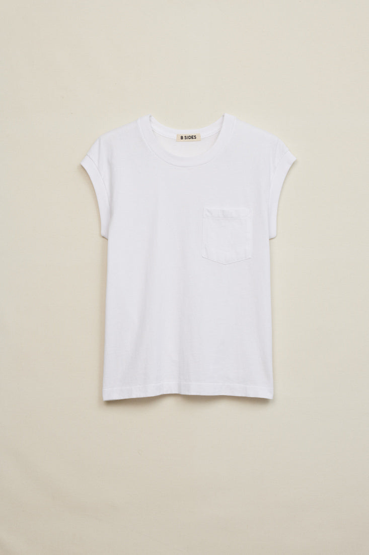 B Sides Pocket Tank Tile White
