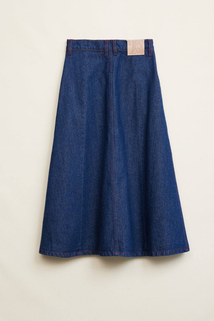 Simone Skirt Rinse Indigo