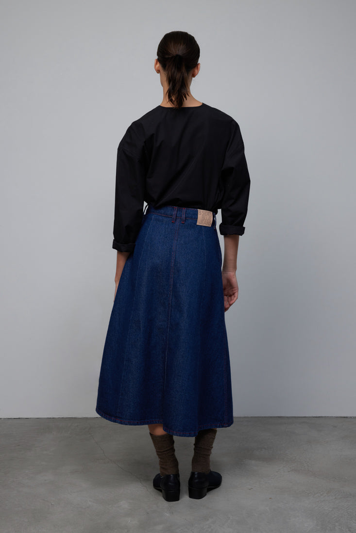 Simone Skirt Rinse Indigo
