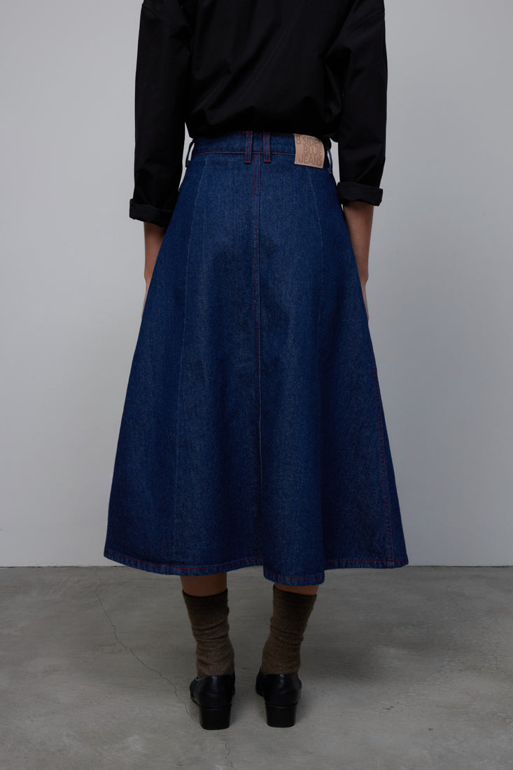 Simone Skirt Rinse Indigo