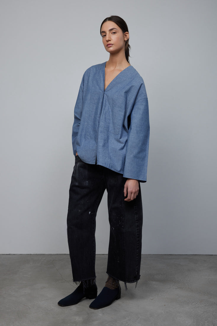 Elda Shirt Indigo Chambray